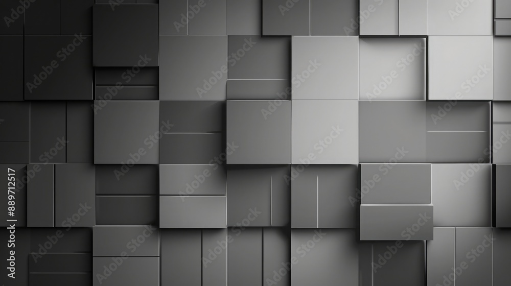 Modern monochromatic gradient background with abstract squares, overlapping layers and varying transparency, sleek design. Abstract texture squares for publication, design, poster, calendar Modern monochromatic gradient background with abstract squares, overlapping layers and varying transparency, sleek design. Abstract texture squares for publication, design, poster, calendar