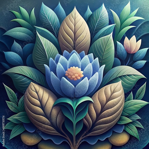 Wallpaper Mural Elegant decoration of your interior: botanical bas-reliefs with high-precision sculpting of plant motifs
 Torontodigital.ca