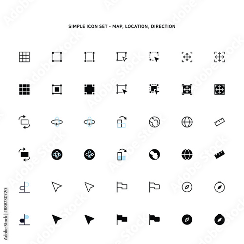 Icon for map and location
