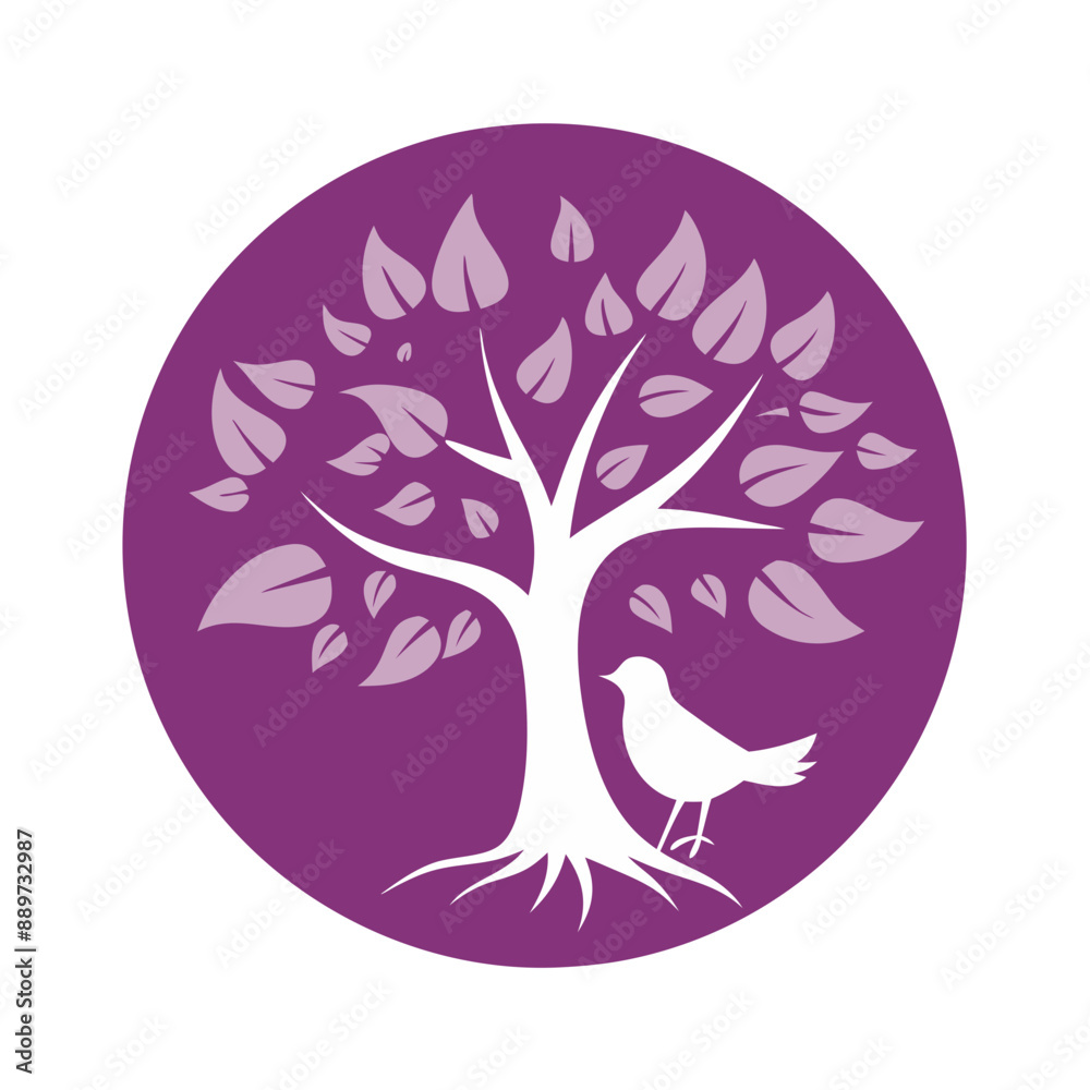 preliminary Sign Icon, Flat Design in Purple Color, Circular Badge preliminary Sign Icon, Flat Design in Purple Color, Circular Badge