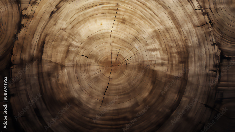 Naklejka premium 年輪 AI画像 ジェネレーティブAI