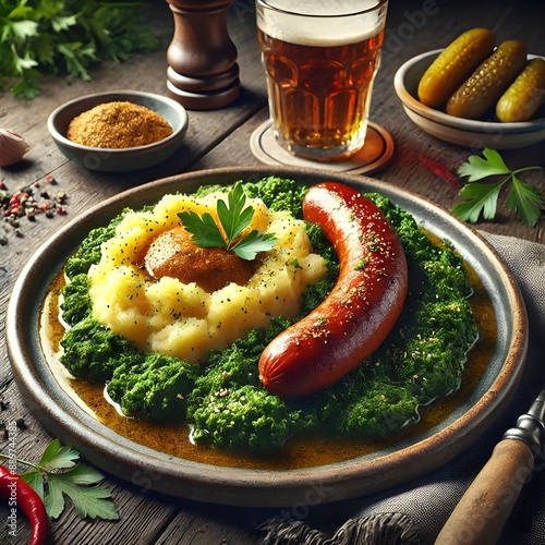 Traditional Dutch Stamppot photo