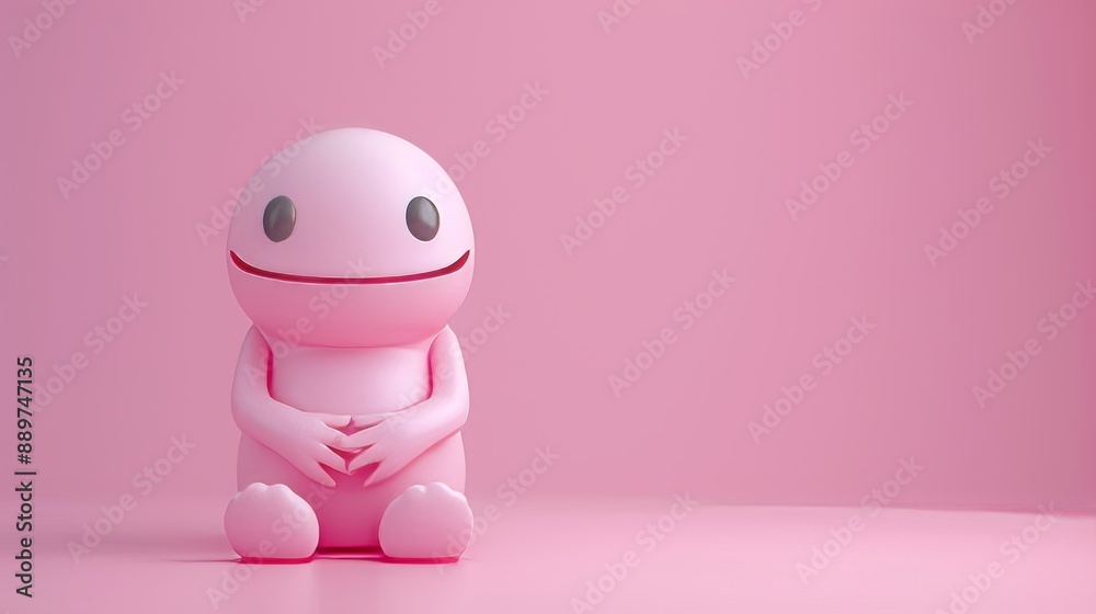 Cute 3D cartoon monster with colorful background. This character could be related to animation, children’s media, or character design. Cute 3D cartoon monster with colorful background. This character could be related to animation, children’s media, or character design.
