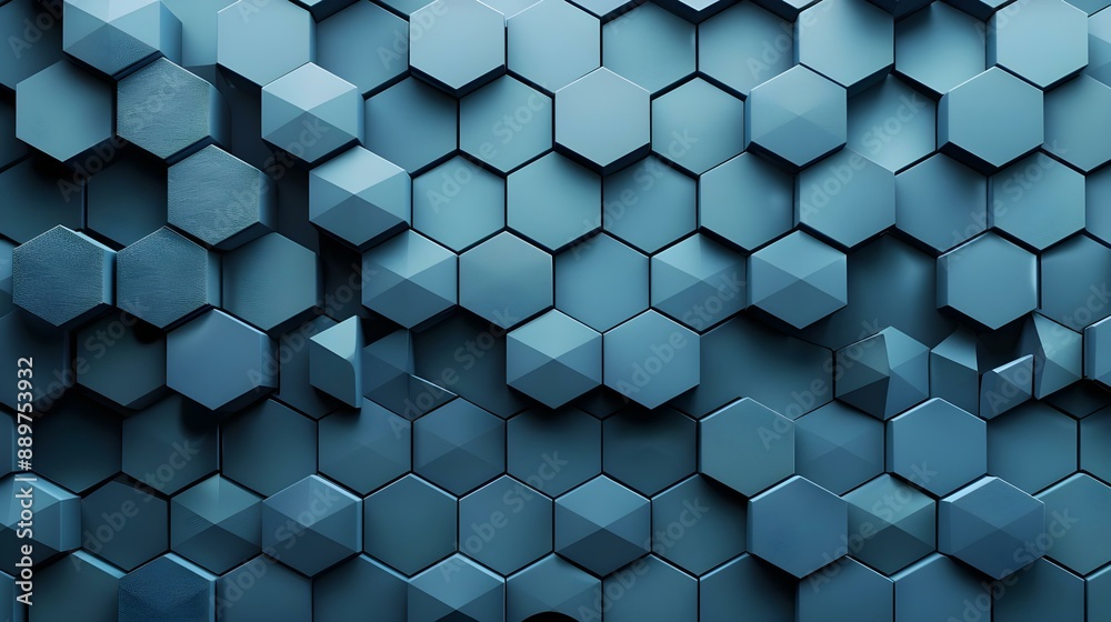 Hexagons pattern geometric abstract background