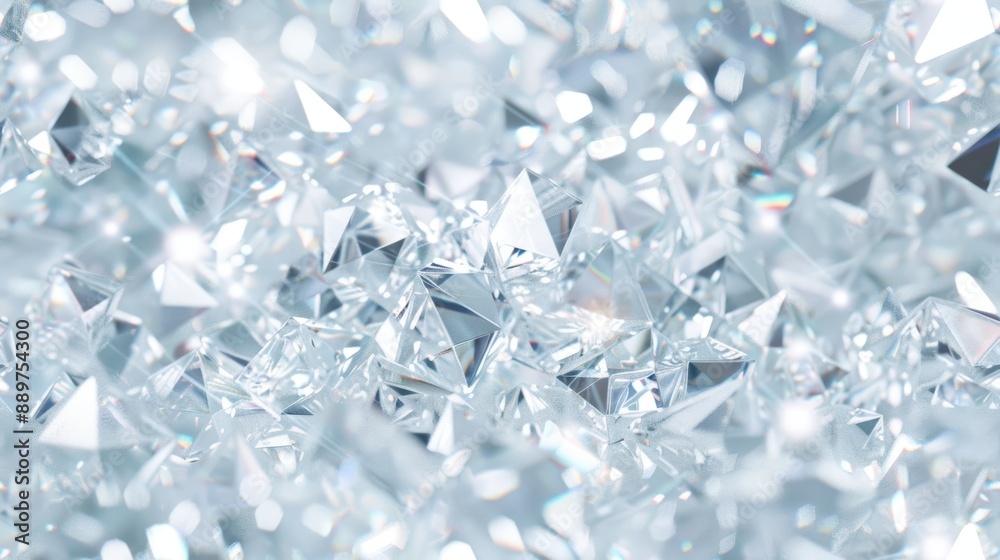 A seamless pattern of white and silver gemstones with reflective facets, perfect for elegant and luxurious design projects. A seamless pattern of white and silver gemstones with reflective facets, perfect for elegant and luxurious design projects.