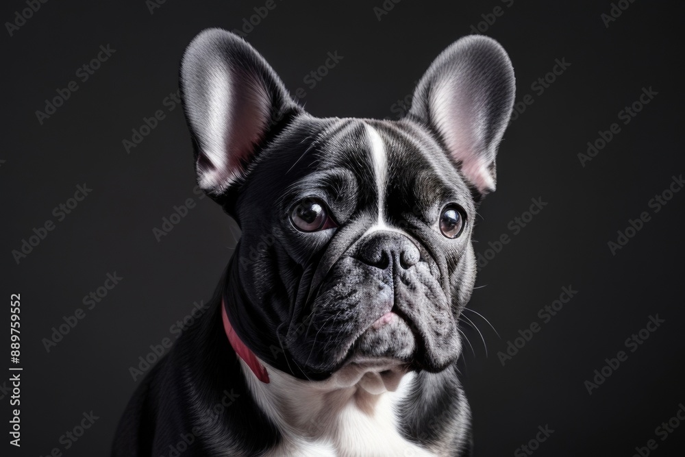 French bulldog isolated on a color background French bulldog isolated on a color background