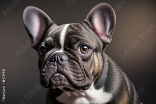 French bulldog isolated on a color background