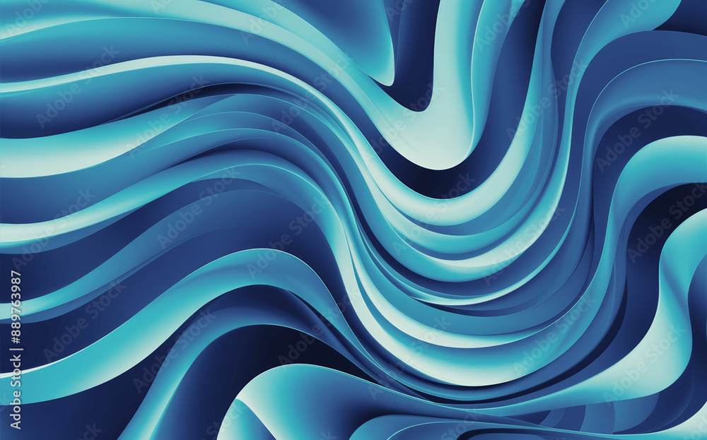 Abstract Blue Waves Background Abstract Blue Waves Background