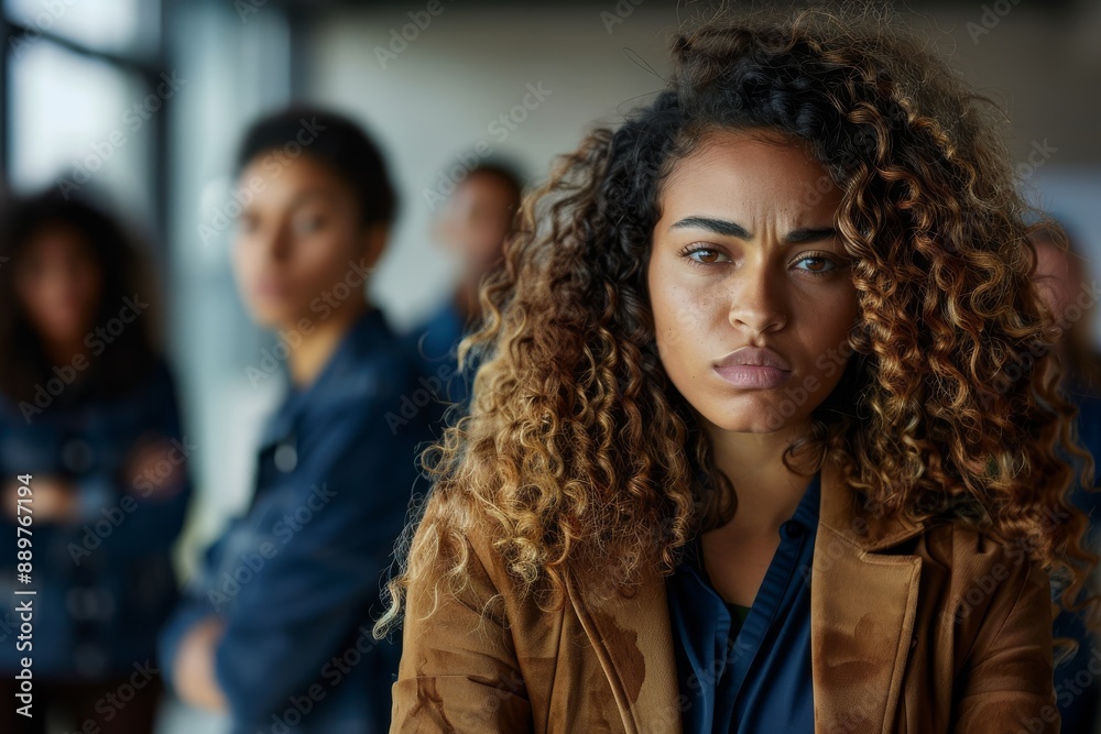 A black woman facing racial discrimination in the workplace A black woman facing racial discrimination in the workplace