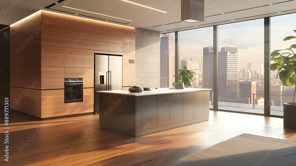 Industrial Minimalist Penthouse Apartments With State-Of-The-Art Appliances