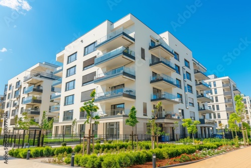 Buildings of modern apartments in a residential area of the city