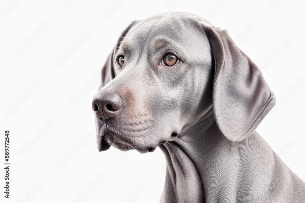 Weimaraner dog isolated on a white background Weimaraner dog isolated on a white background