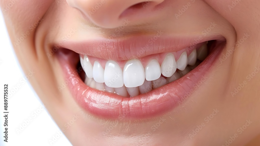 Dentist explaining the process of getting dental veneers for an improved smile Dentist explaining the process of getting dental veneers for an improved smile