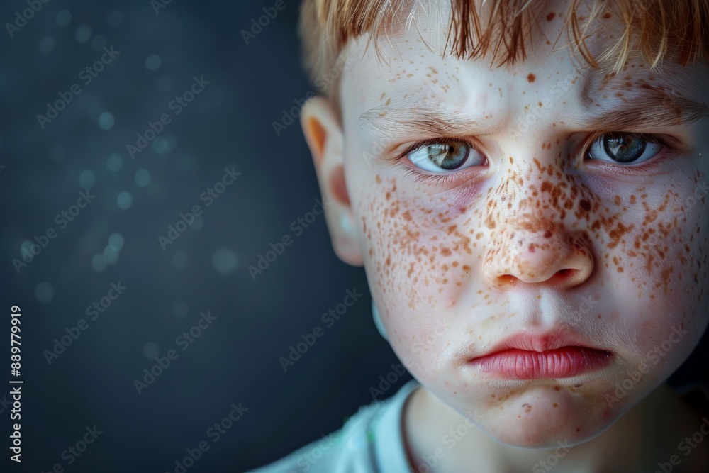 Fototapeta premium People with Measles or Protecting Themselves from Measles