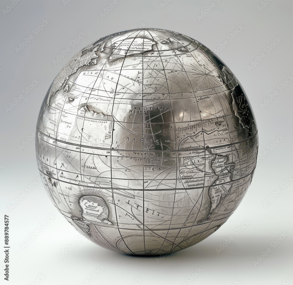 world map in metal world map in metal