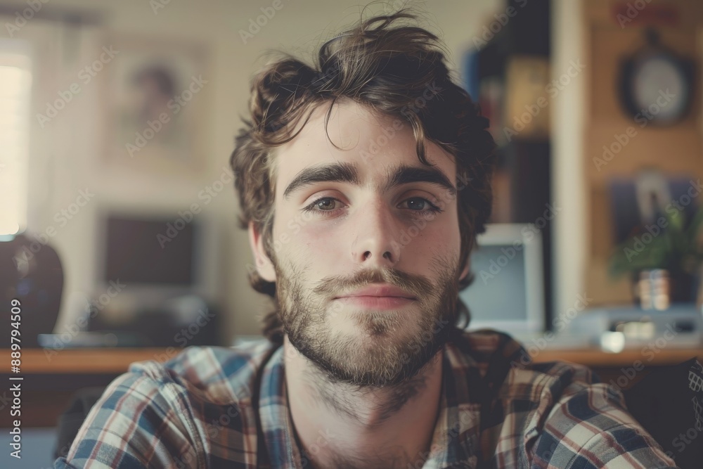 Obraz premium Software Developer at Work in a Modern Office