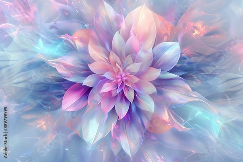 abstract background with flowers