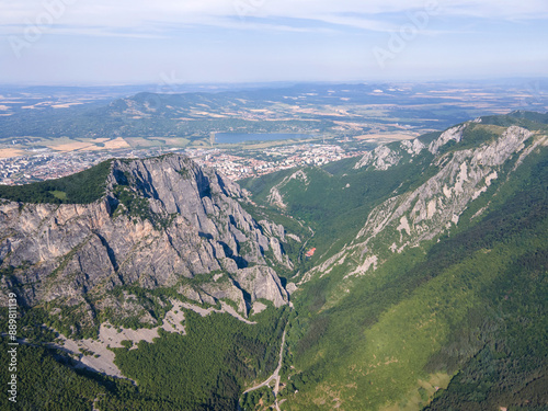 Landscape of Vratsata pass at Balkan Mountains, Bulgaria photo