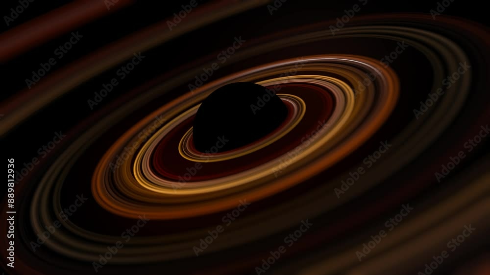 black hole representation. Seamless loop animation. Astronomy concept. black hole representation. Seamless loop animation. Astronomy concept.