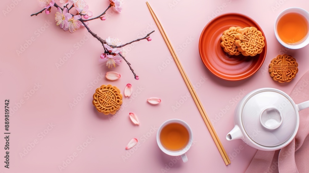 Mid autumn festival holiday background Mid autumn festival holiday background