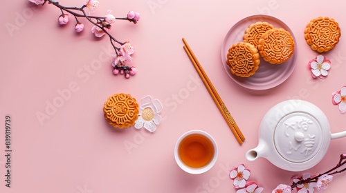 Mid autumn festival holiday background