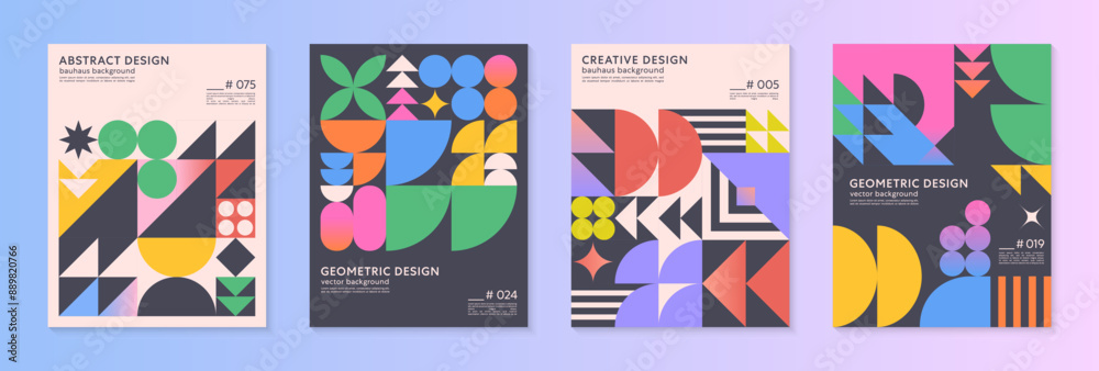 Abstract geometric pattern backgrounds with copy space for text.Trendy minimalist geometric designs with bold simple shapes and elements.Modern artistic vector illustrations. Abstract geometric pattern backgrounds with copy space for text.Trendy minimalist geometric designs with bold simple shapes and elements.Modern artistic vector illustrations.