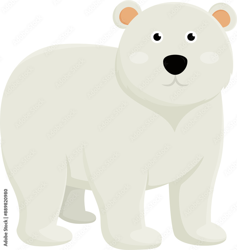 Obraz premium arctic bear illustration design