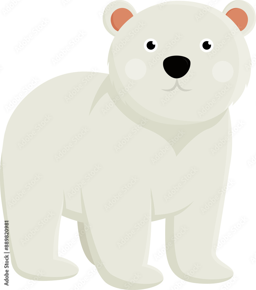 Obraz premium arctic bear illustration design