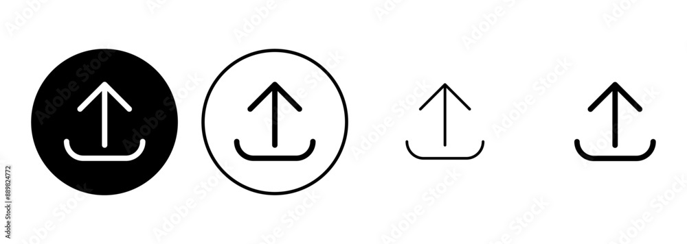 Upload icon set. load data symbol Upload icon set. load data symbol