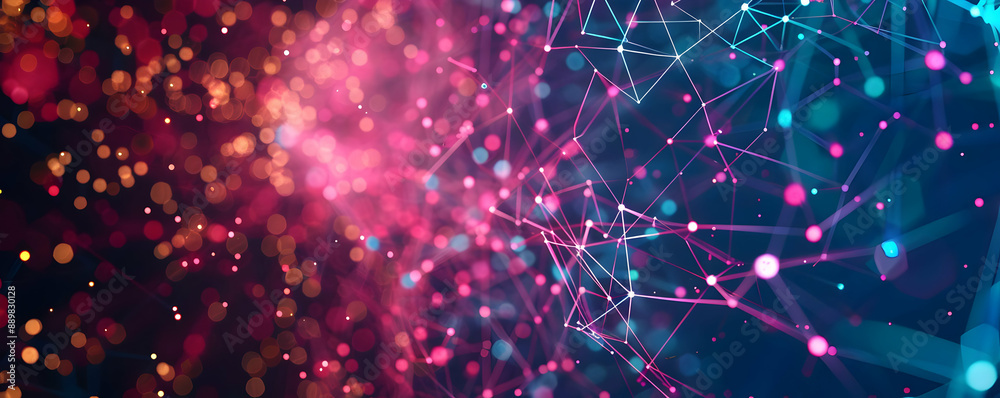 Abstract Background with Bokeh and Geometric Shapes Abstract Background with Bokeh and Geometric Shapes
