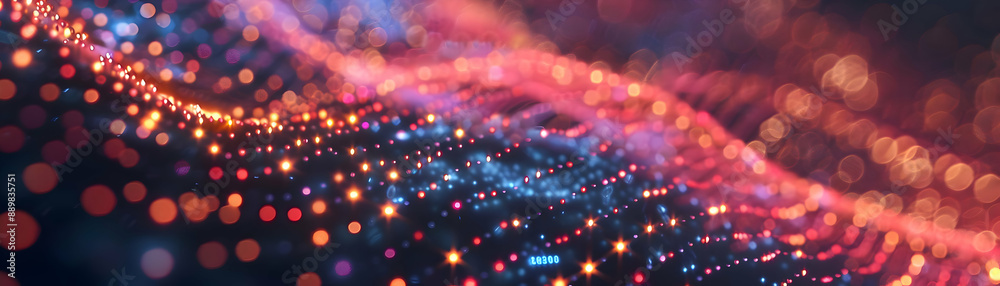 Obraz premium Abstract Background with Blurred Lights