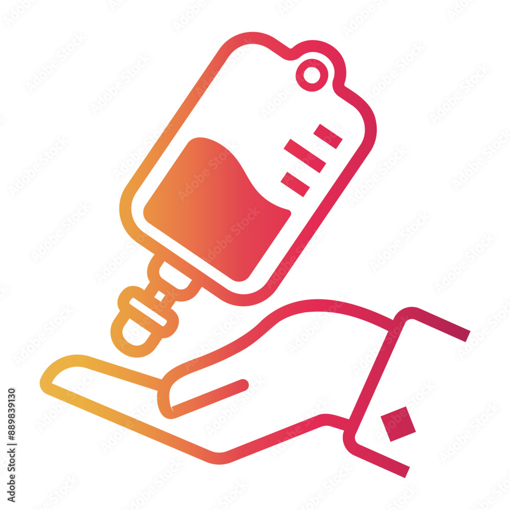 blood Line Gradient Icon blood Line Gradient Icon