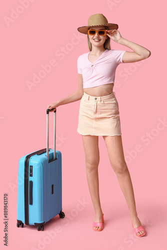 Beautiful young woman with ...