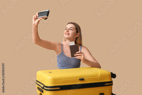 Beautiful young woman with ...