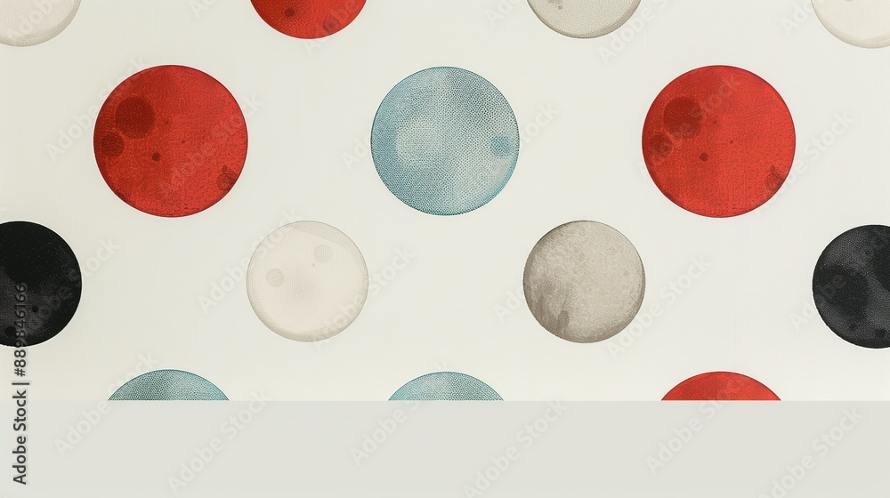 Small-scale polka dots in delicate hues, perfect for subtle and elegant wallpaper designs. Illustrater Image, Shiny, bright, beautiful , Minimalism,