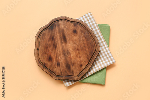 Rustic wooden cutting board...