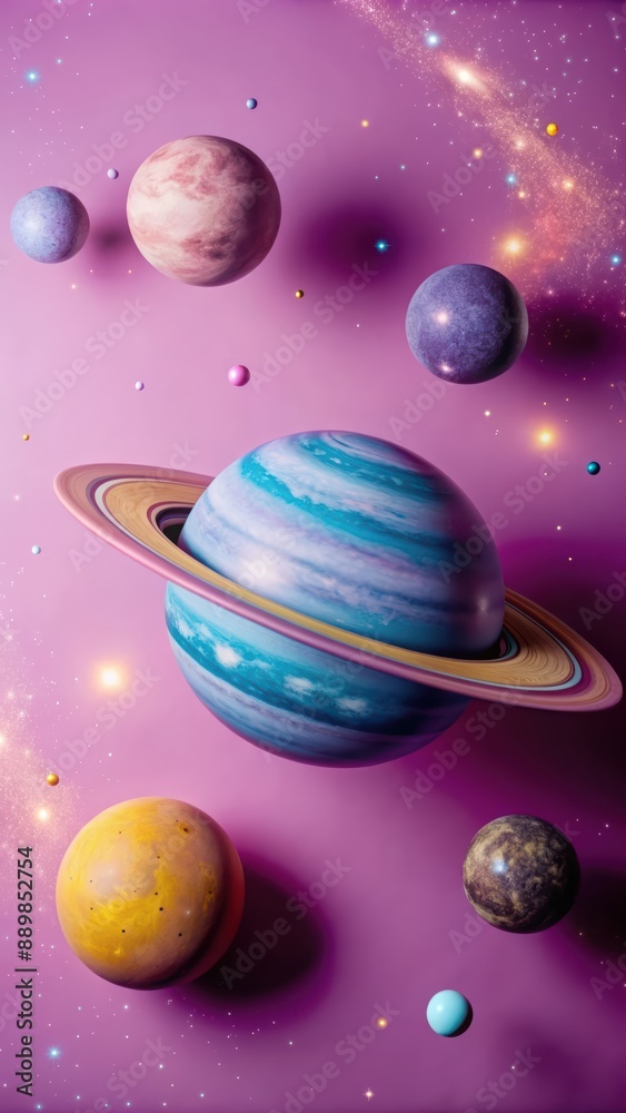 Blue glowing outer space Blue glowing outer space