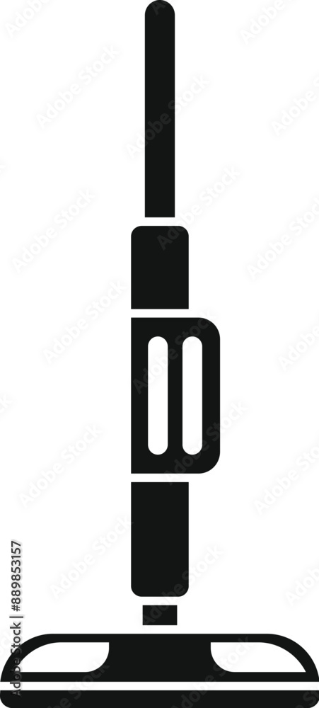 Black silhouette of a steam cleaner for professional cleaning service Black silhouette of a steam cleaner for professional cleaning service