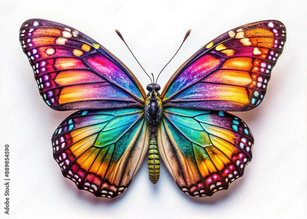 Obraz premium Vibrant Butterfly with Intricate Wing Patterns