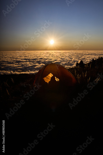 sunrise in the mountains