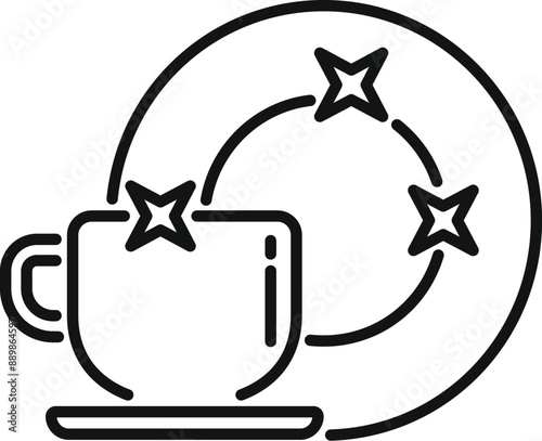 Dish drying rack is keeping a cup and plate clean and shiny