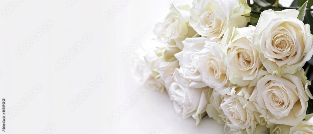 A Delicate Symphony of White Roses: Nature's Elegance Unveiled A Delicate Symphony of White Roses: Nature's Elegance Unveiled
