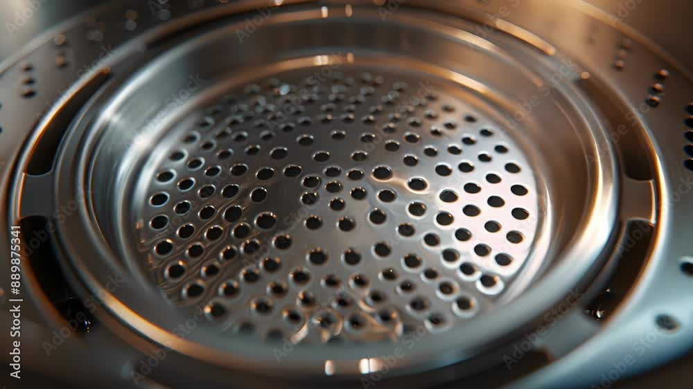 Zoomedin image of the various vents located around the air fryer crucial for releasing excess heat and steam during cooking. Zoomedin image of the various vents located around the air fryer crucial for releasing excess heat and steam during cooking.