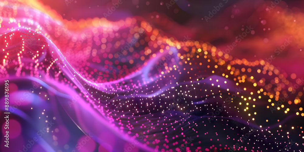 Abstract Background with Pink and Orange Lights Abstract Background with Pink and Orange Lights