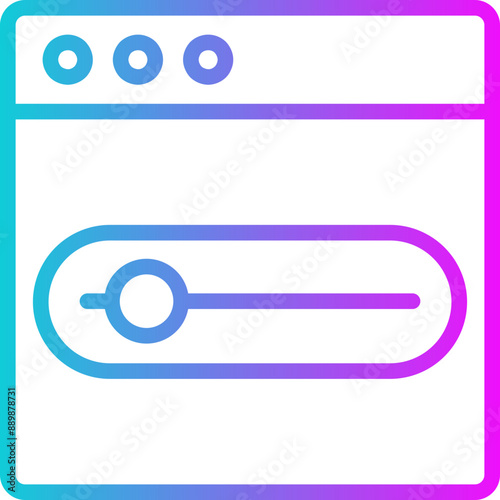 Toggle Switch Gradient Icon