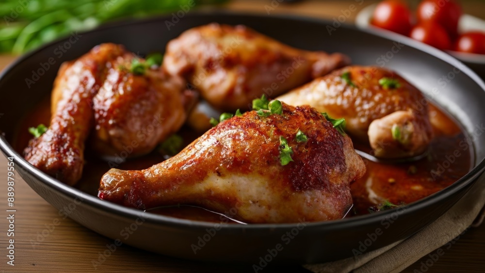 Deliciously grilled chicken drumsticks ready to be savored Deliciously grilled chicken drumsticks ready to be savored