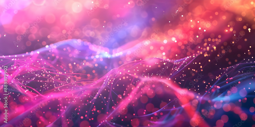 Abstract Background with Pink and Orange Bokeh Lights Abstract Background with Pink and Orange Bokeh Lights