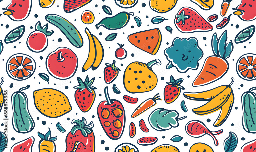 vegetable and fruits photo or illustrator on white background vegetable and fruits photo or illustrator on white background