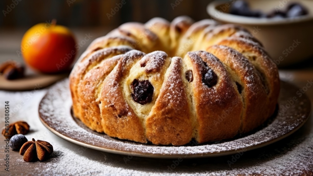 Deliciously baked bread ready to be savored Deliciously baked bread ready to be savored