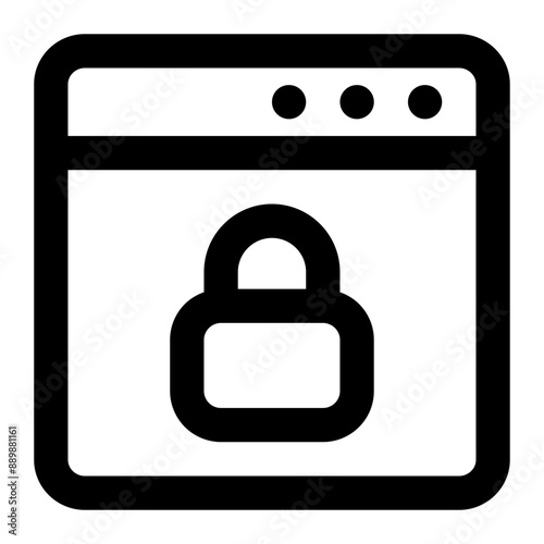 web security icon for illustration